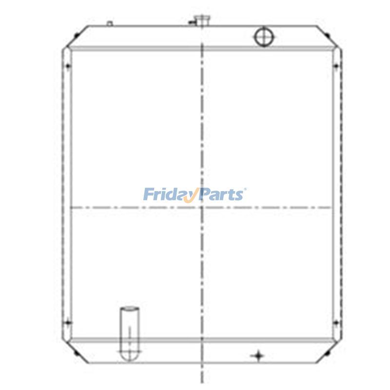Water Tank Radiator 11NA-44111 11NA-44170 for Hyundai Excavator R370LC-7