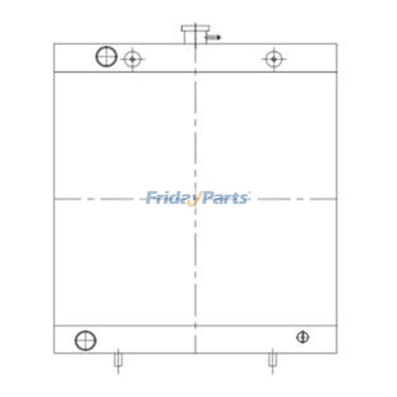 Water Tank Radiator 11S7-30090 for Hyundai Excavator HSL850-7A