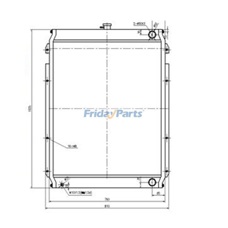 Water Tank Radiatorerpillar CAT for Excavator