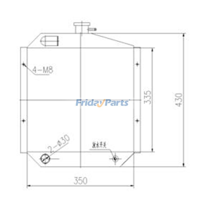 Water Tank Radiator For CAT Engine,Excavator