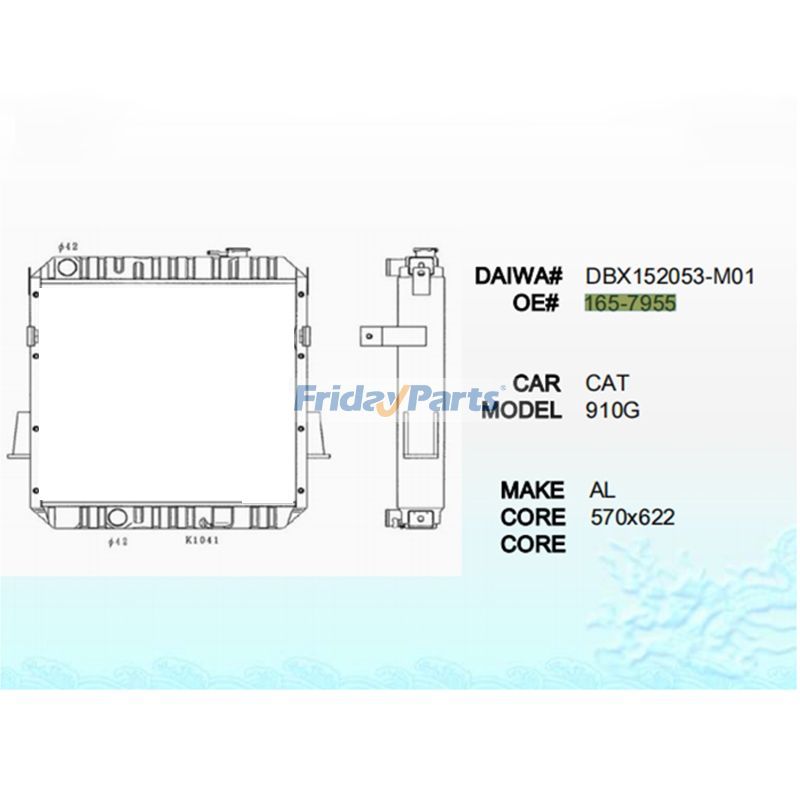 Water Tank Radiator for Loader