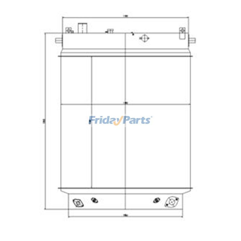 Water Tank Radiator Bull for Loader
