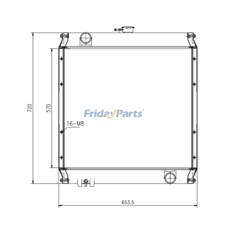 Water Tank Radiator Caterpillar CAT for Engine,Excavator