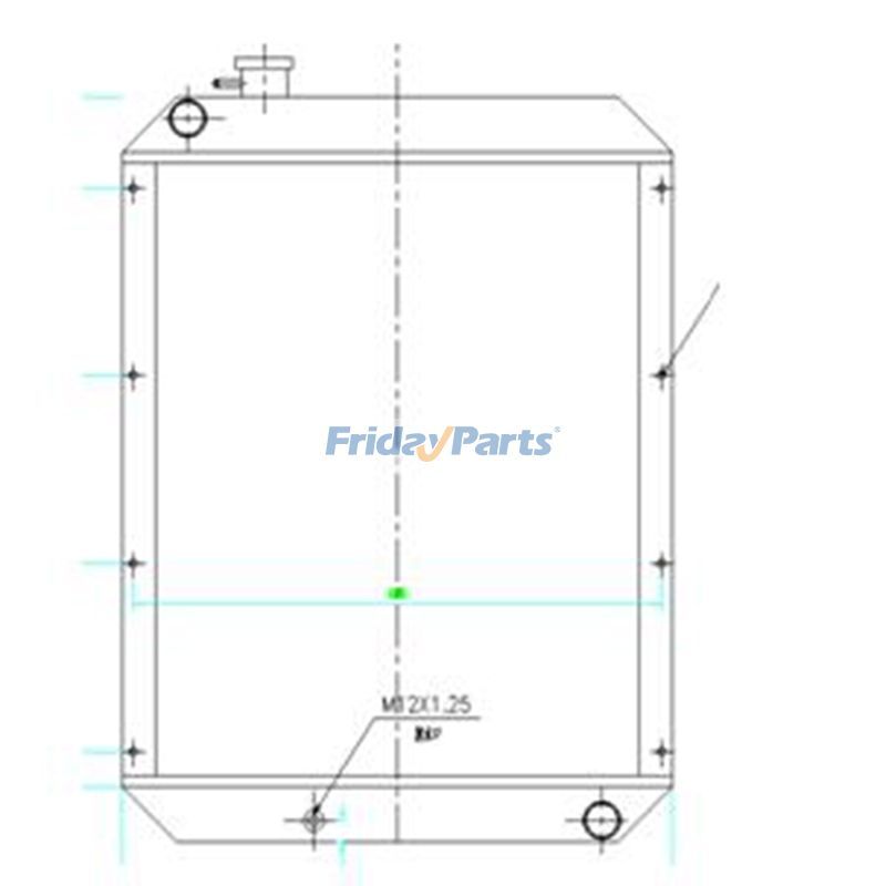 Wassertank Kühler Caterpillar CAT 308CCRfür Motor,BaggerFür CAT
