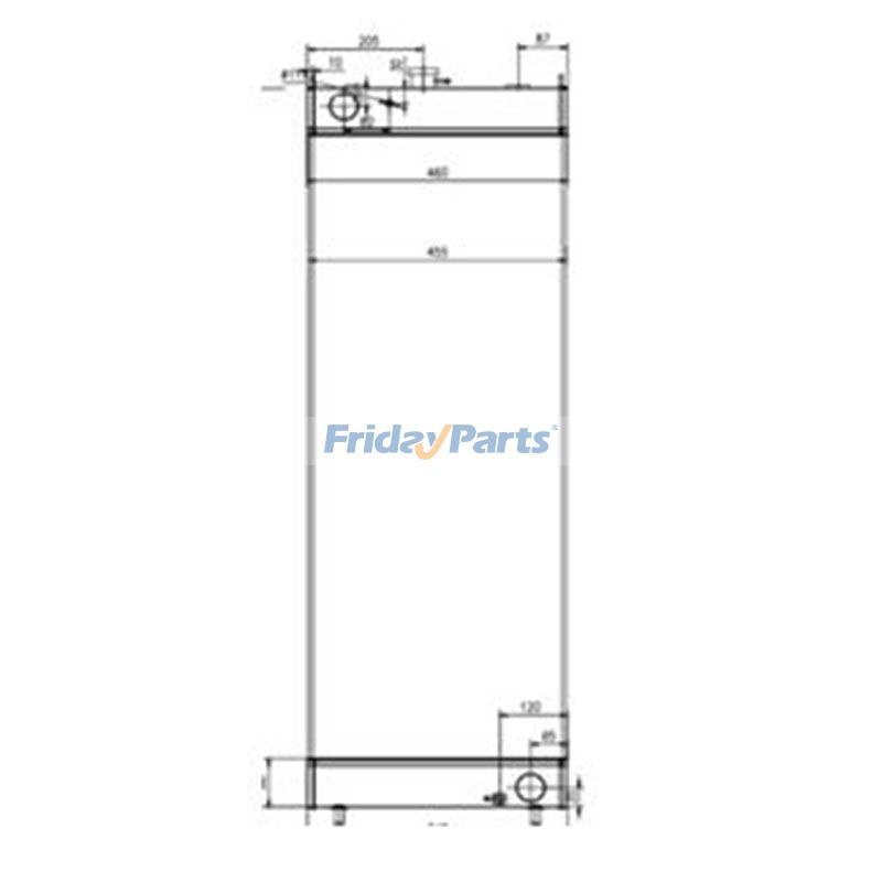 Water Tank Radiator 206-03-35161 for Komatsu Excavator PC240-10 PC290-10