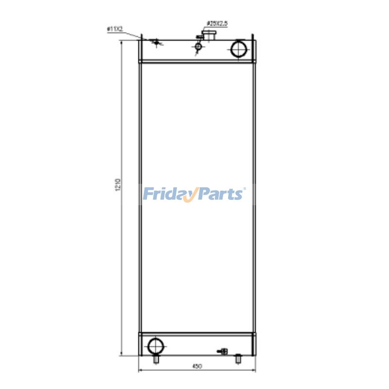Water Tank Radiator for Excavator