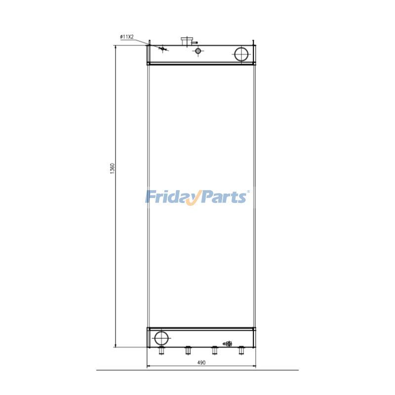 Water Tank Radiator for Excavator