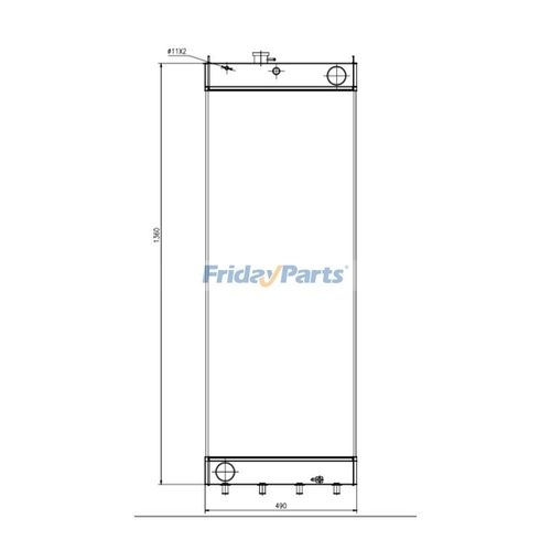 Pc450 Radiator Radiador del tanque de agua 208-03-75110 para Komatsu PC300-8 PC350-8 ...