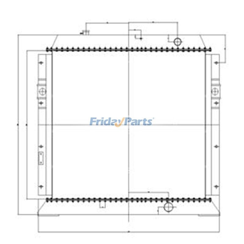 buy Water Tank Radiator 209-03-71110 209-03-78101 209-03-77100 for ...