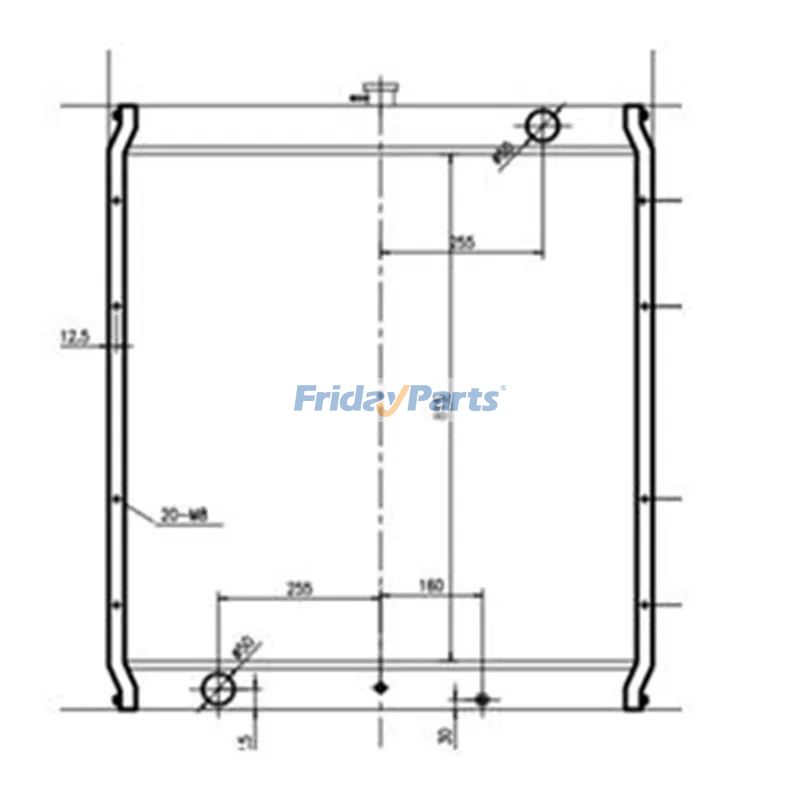  Water Tank Radiator For KOMATSU