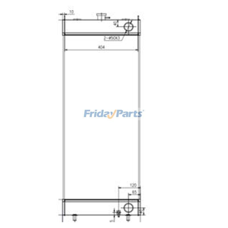 FridayParts Water Tank Radiator