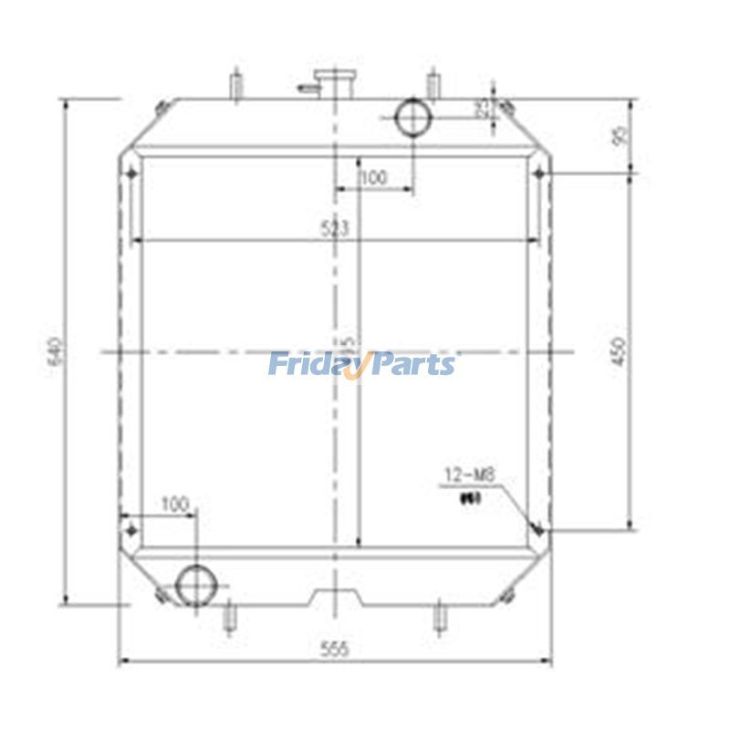 Water Tank Radiator for Loader