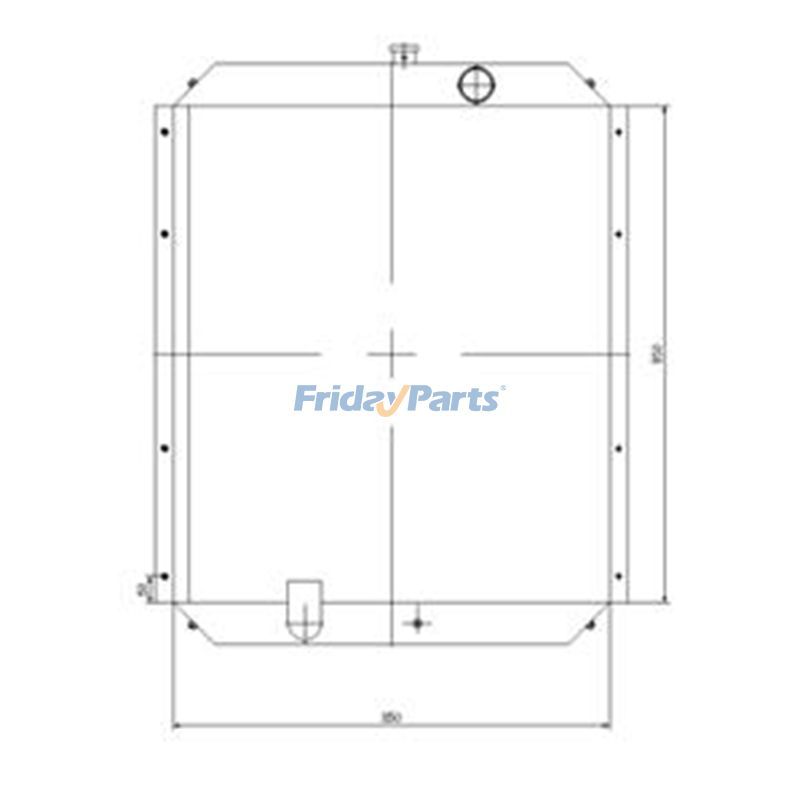 Water Tank Radiator 2452U432S1 for Kobelco Excavator SK300-3 SK300 SK300-2