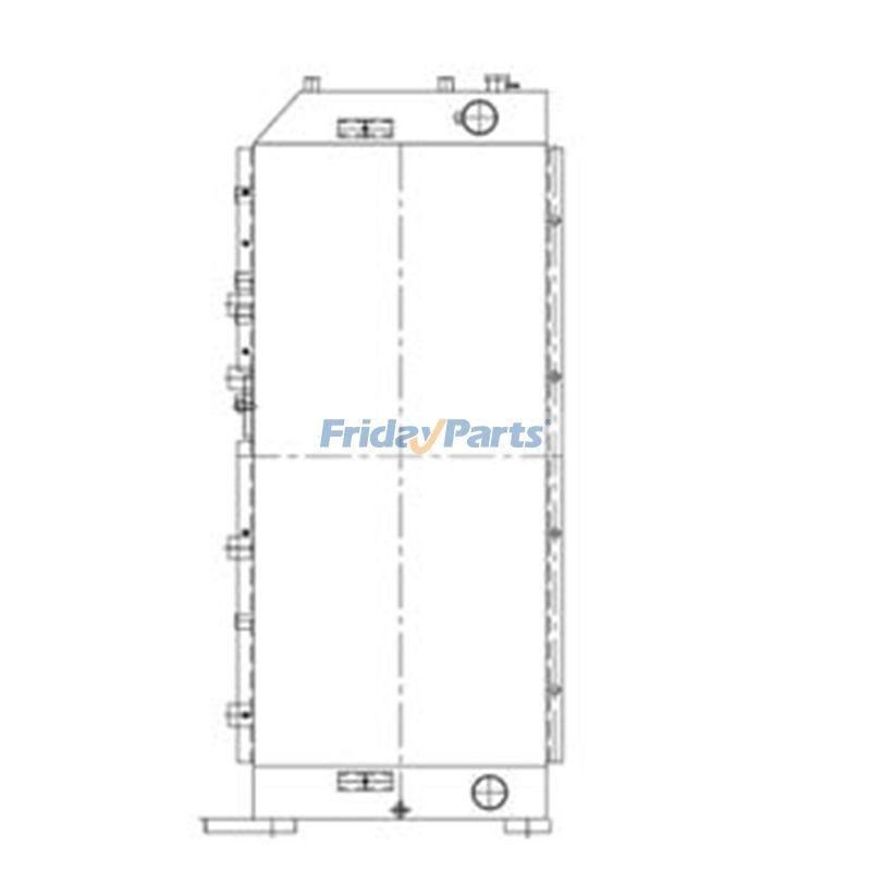 Water Tank Radiator 2459334 for Caterpillar CAT Excavator E365C