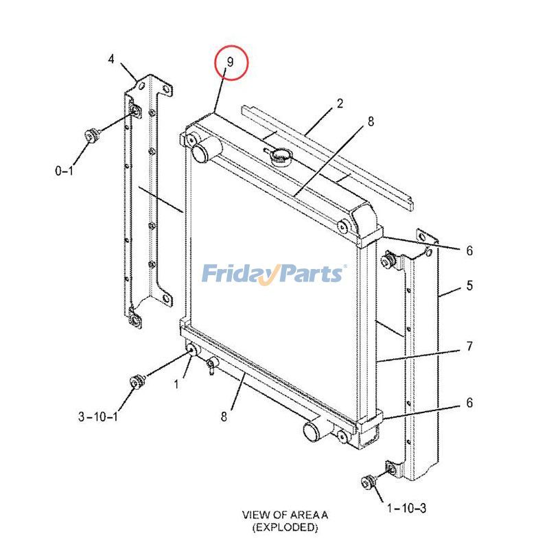Water Tank Radiatorerpillar CAT for Excavator