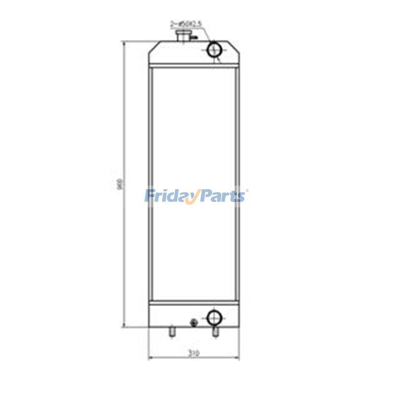キャタピラー CAT 掘削機 E312D 用水タンク ラジエーター 3786178