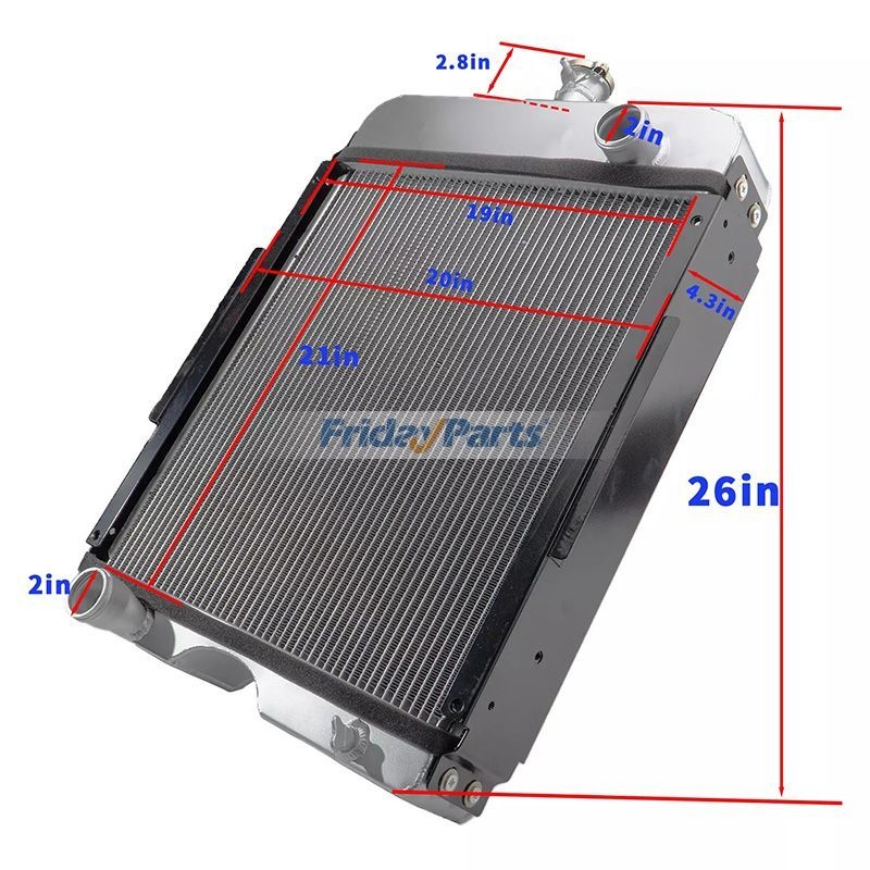 Water Tank Radiator 378713R92 378713R91 for CASE Tractor 2656 706 756 ...
