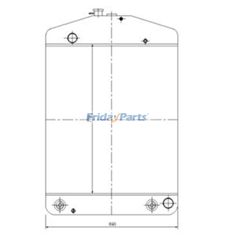 Radiateur de réservoir d'eau de FridayParts
