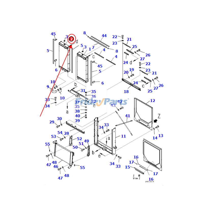 Water Tank Radiator  for Loader