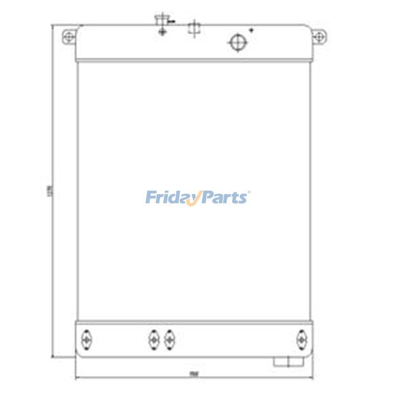 Water Tank Radiator 423-03-21111 for Komatsu Wheel Loader WA350-3A WA380-3 WA400-3 WA420-3