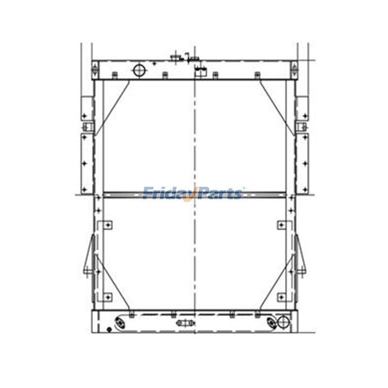 Wd600 Radiator buy Water Tank Radiator 426-03-11103 426-03-11104 for Komatsu WD600-1 ...