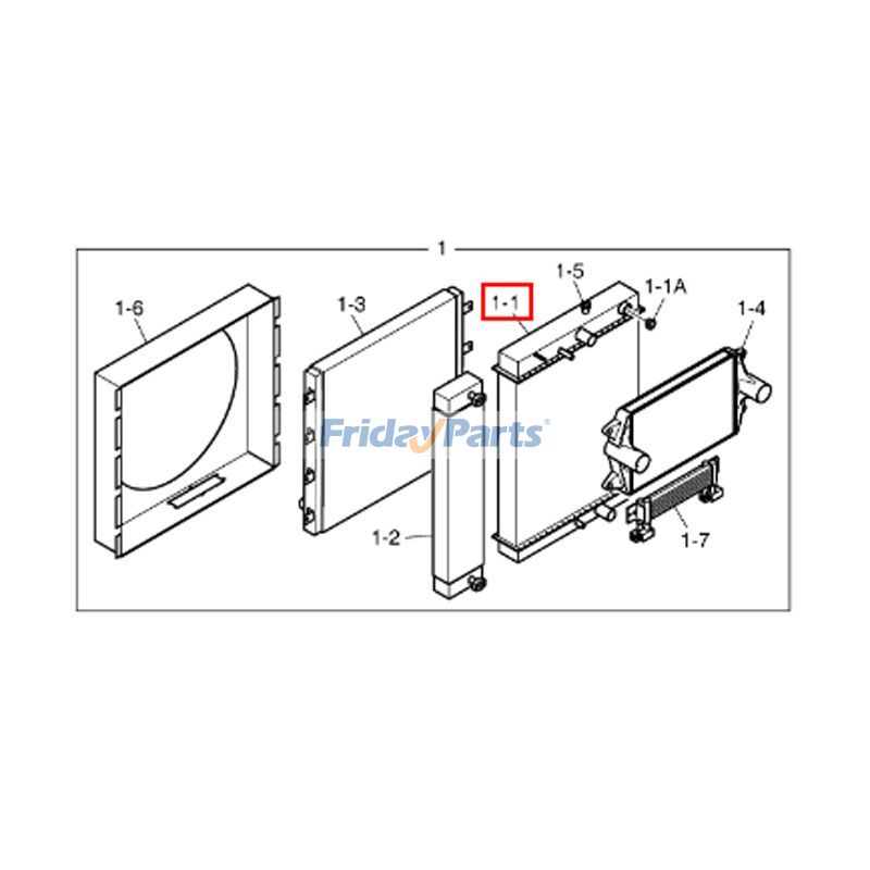 Water Tank Radiator for Loader