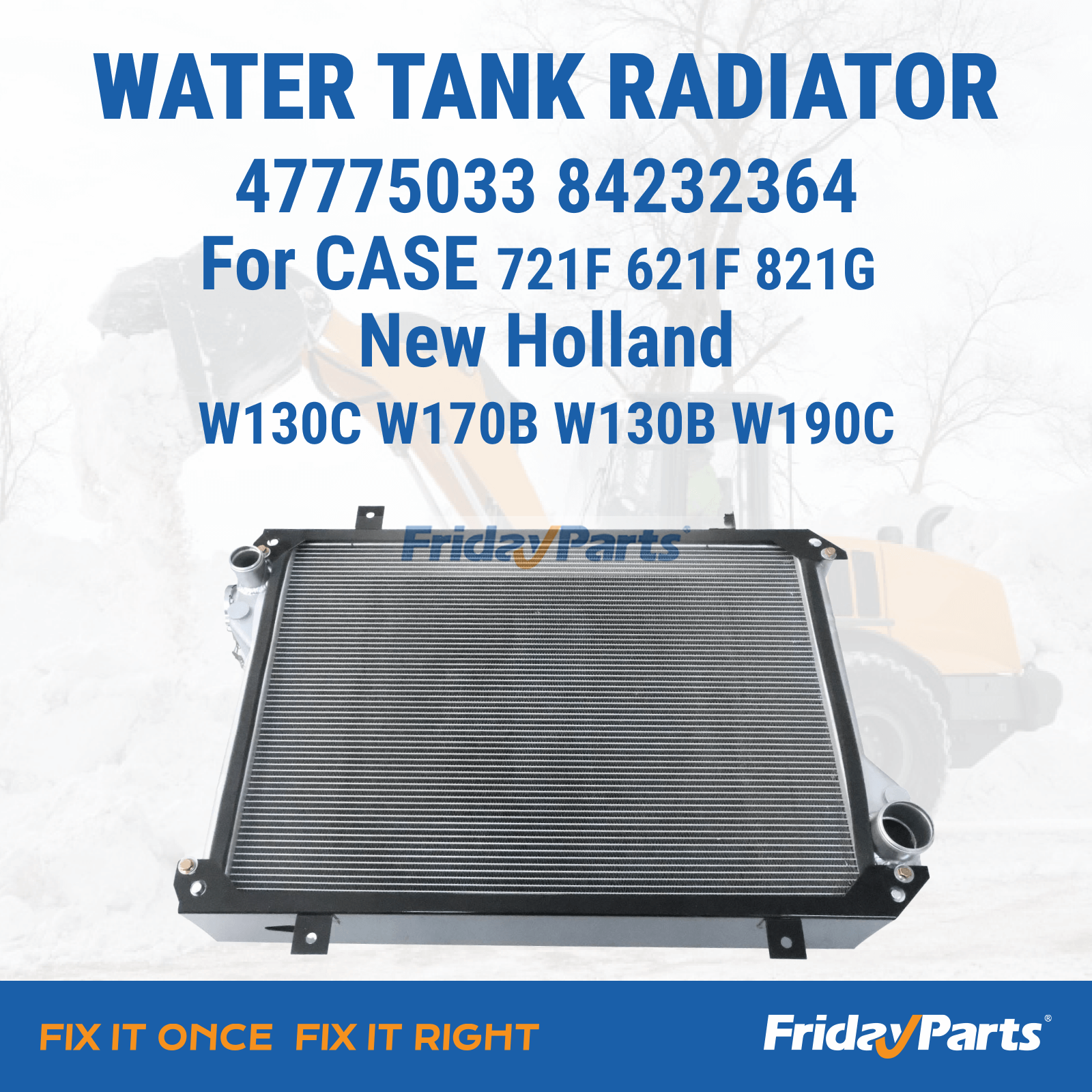 Loader Water Tank Radiator