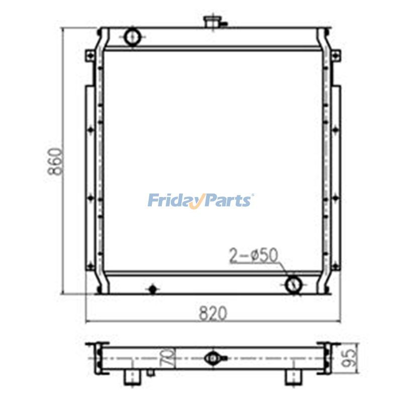 Water Tank Radiatorerpillar CATS For CAT Engine,Excavator
