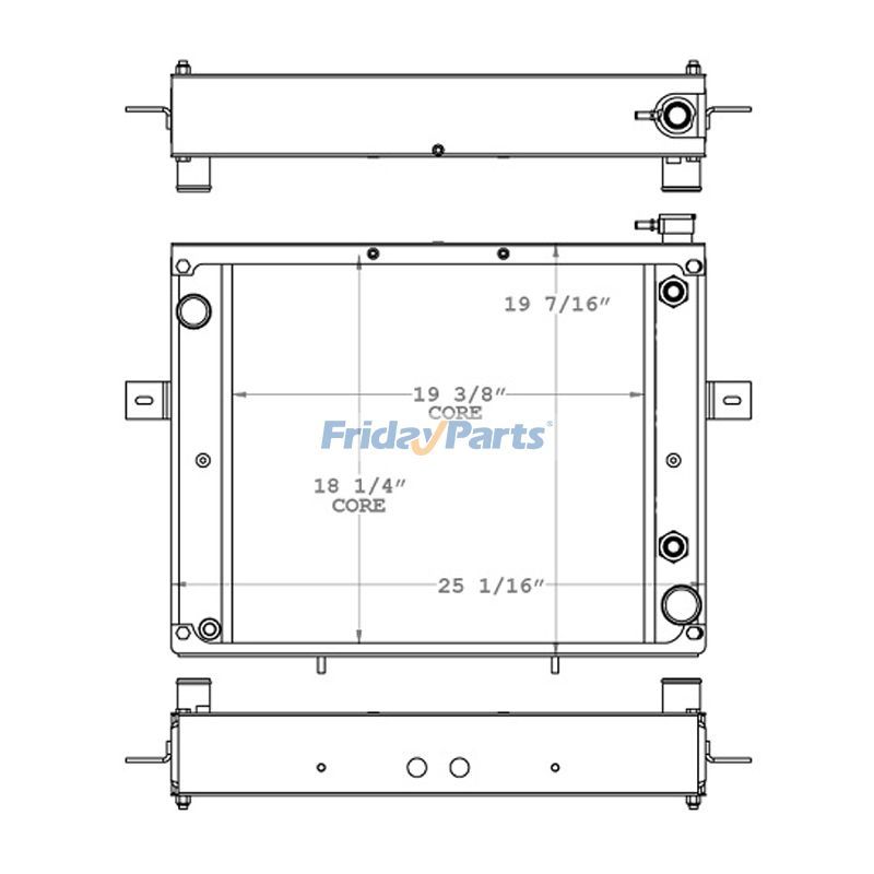 Radiateur de réservoir d'eaupour Chariot Élévateur