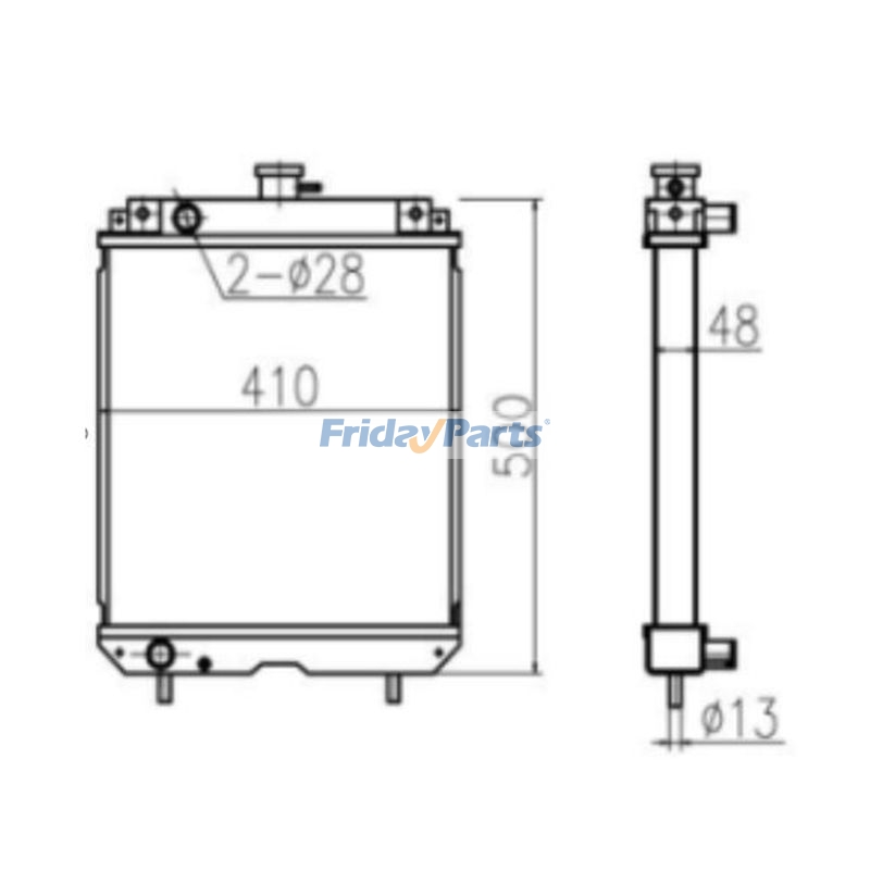 Water Tank Radiator Assy for Truck