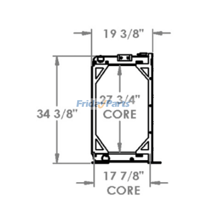 Water Tank Radiator for Excavator