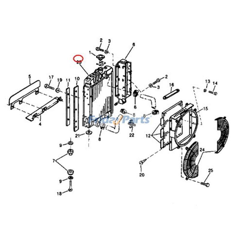 Dozer,Loader Water Tank Radiator Crawler