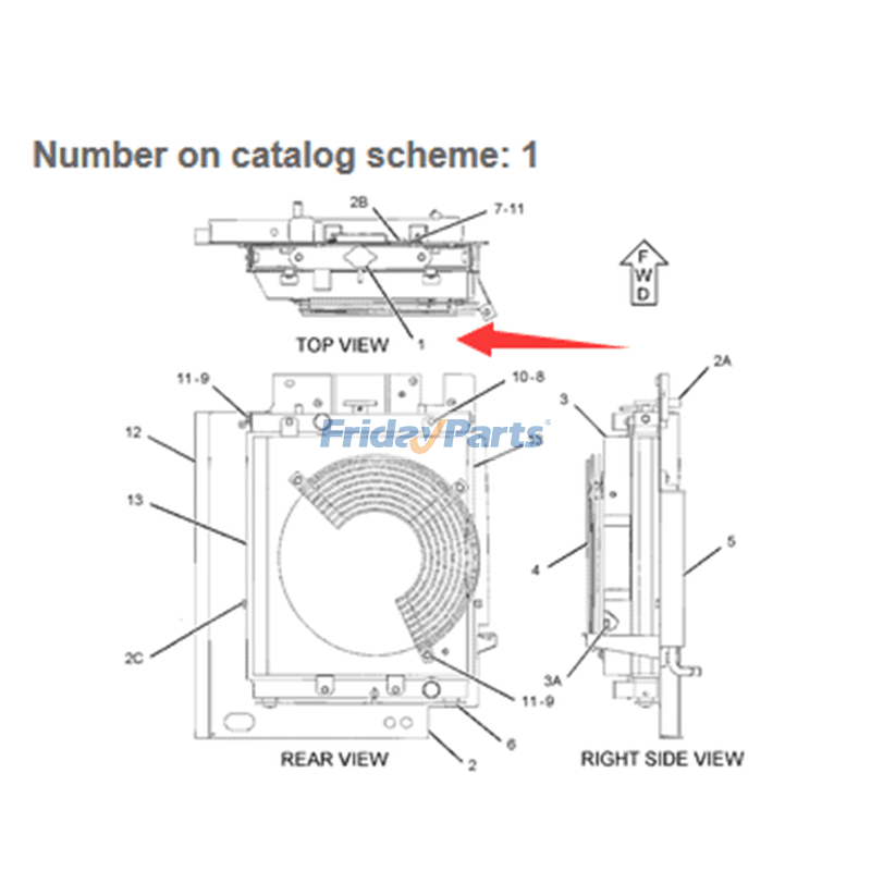 キャタピラー CAT 305CR 305 ミニ掘削機用ウォータータンク ラジエーター コア ASS'Y 245-2138 2452138