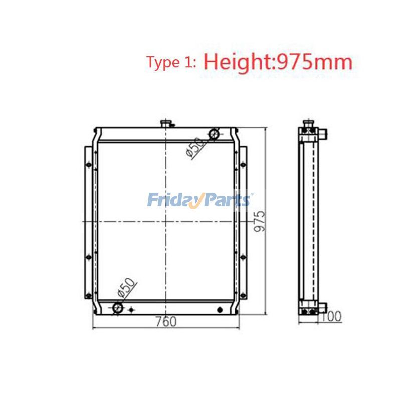 Water Tank Radiator Core Assy PC240-6 for Loader