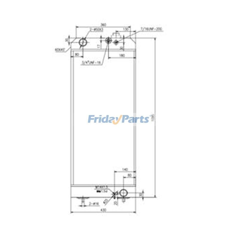 buy Water Tank Radiator for Caterpillar CAT Excavator E320D2
