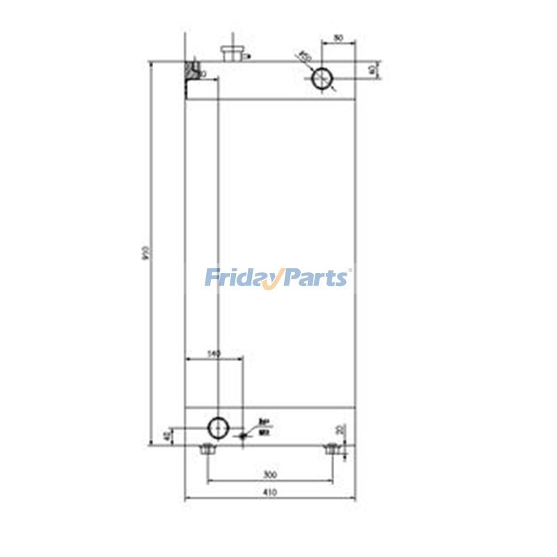 Water Tank Radiator for Doosan Excavator DX150