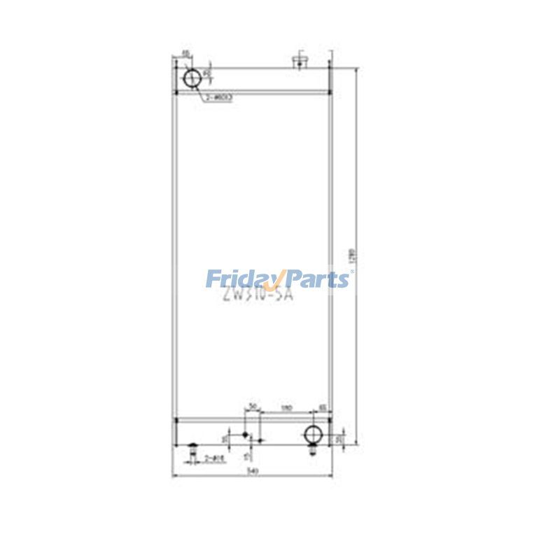Water Tank Radiator for Hitachi Wheel Loader ZW310-5A
