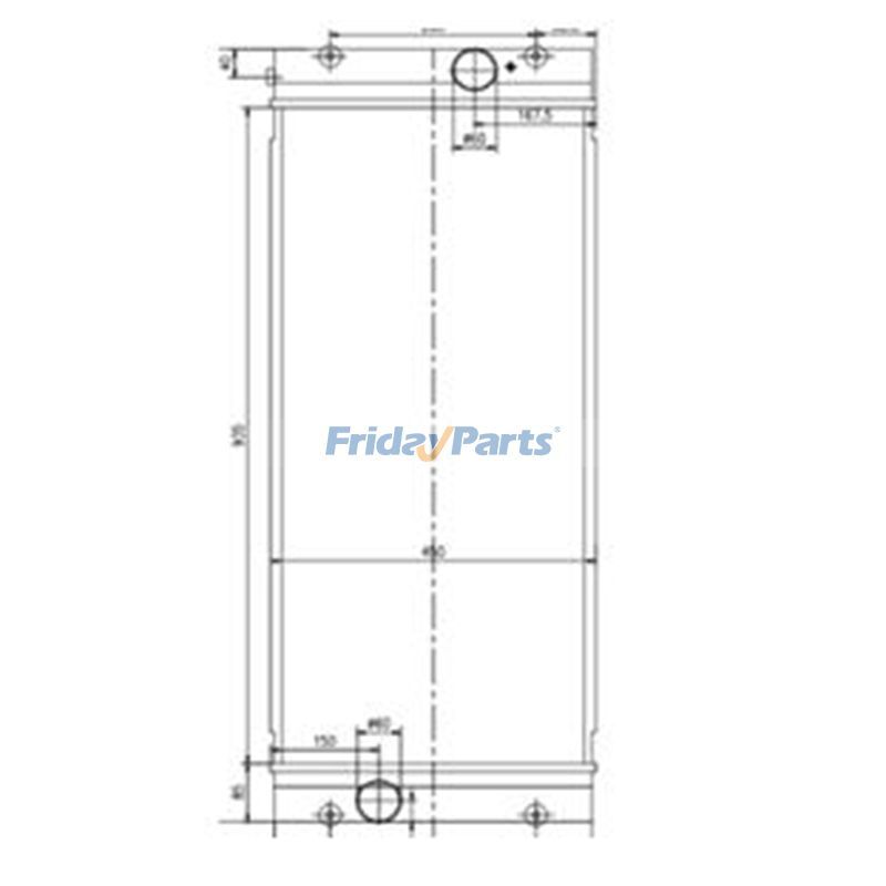 Water Tank Radiator for Hyundai Excavator R1400-9A