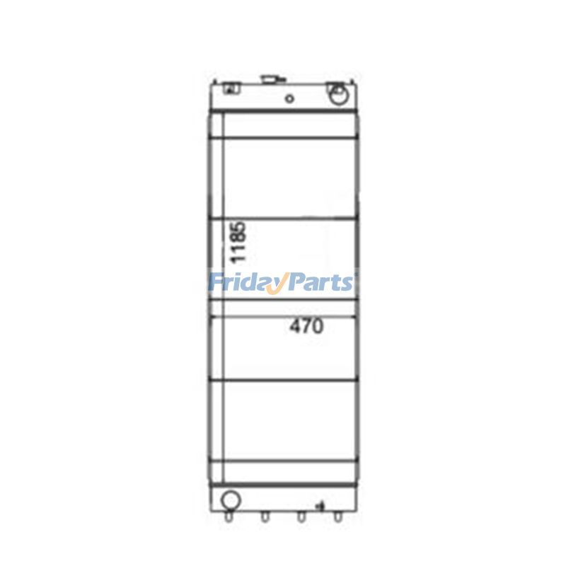 Water Tank Radiator for Komatsu Excavator PC550-7