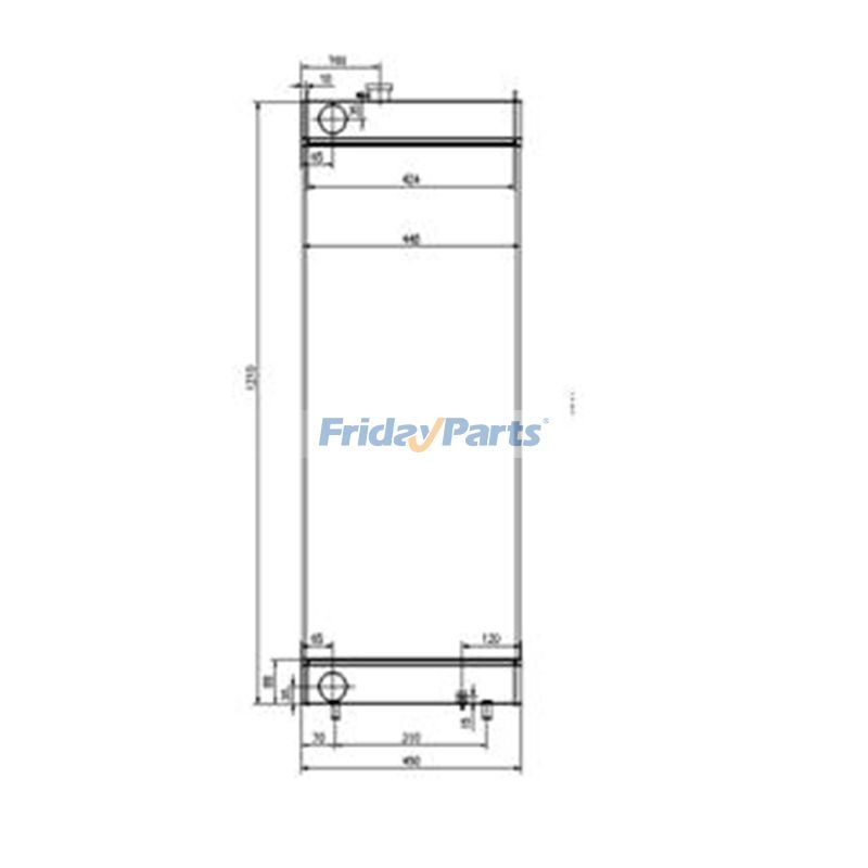 Water Tank Radiator for Sumitomo Excavator SH300-5