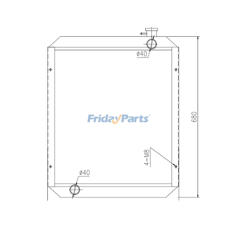 Water Tank Radiator for Excavator