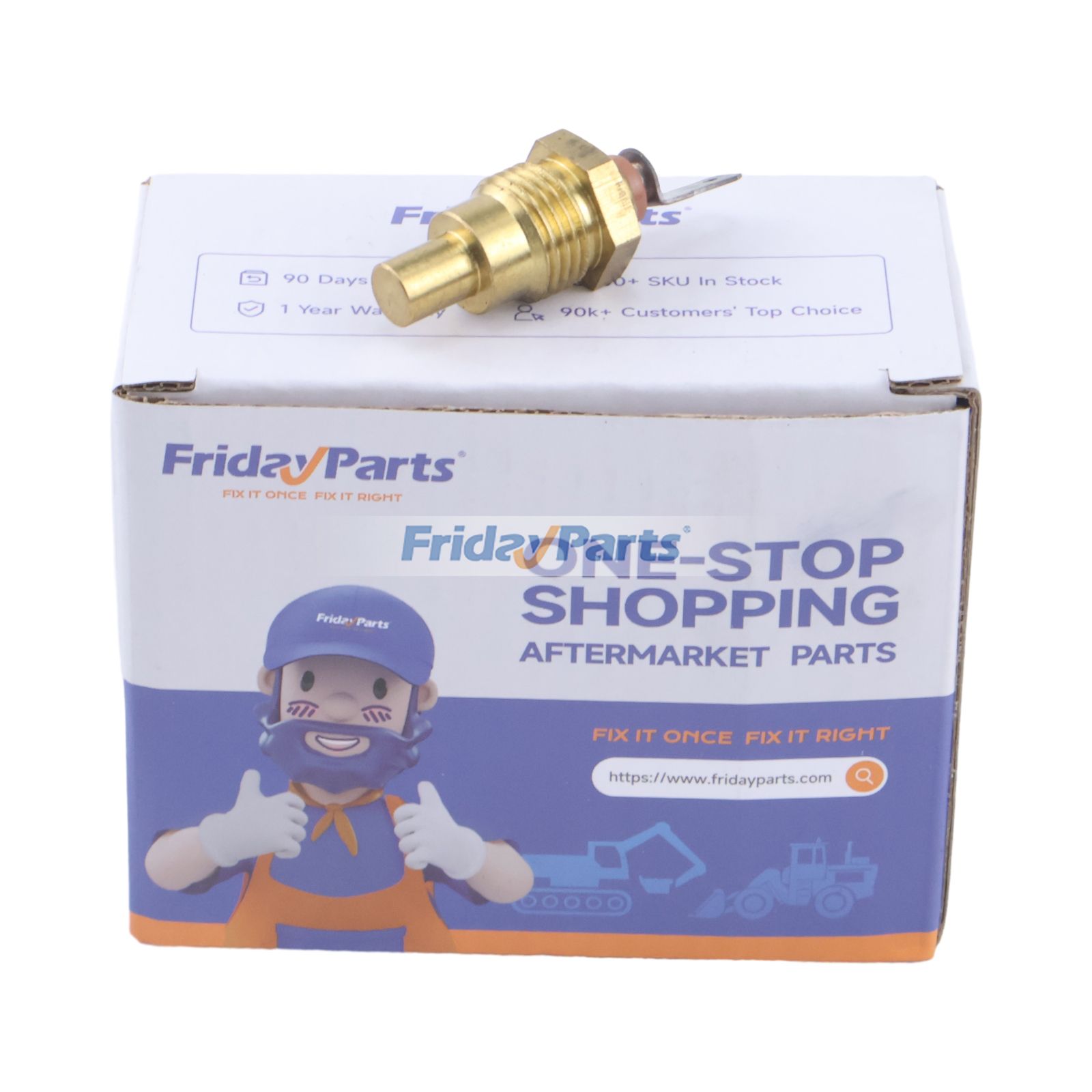 Water Temperature Sender 05204-50600 for Mitsubishi Engine S6S Forklift FD50 Caterpillar CAT