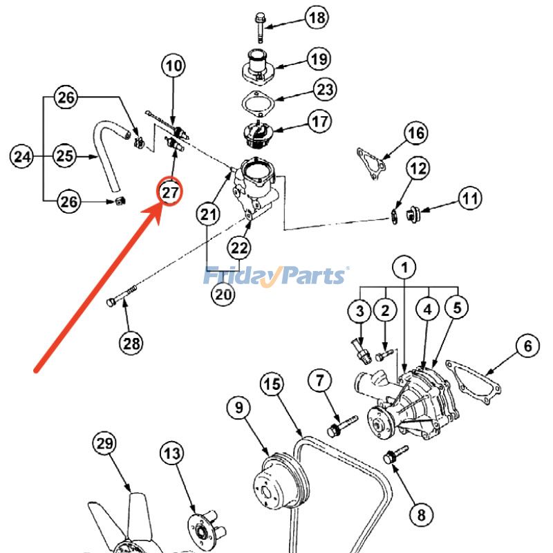 Sensor de temperatura del agua MM43513302 para tractor Mitsubishi GX50A Farmtrac 390HST Para Mitsubishi,Para OTRA MARCA