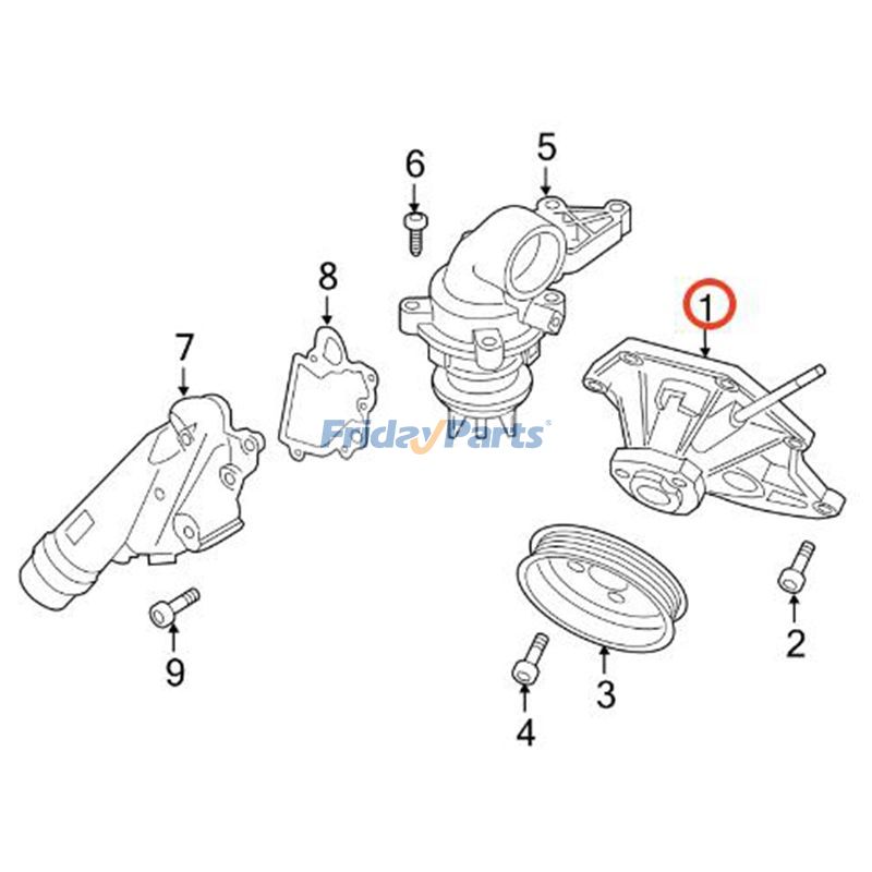 Wasserpumpe 06E121018F 06E121018K für Volkswagen 2011-2015 Touaregfür Für Volkswagen