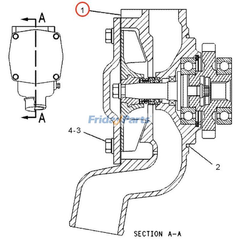 Water Pump for Loader,Off-Road Truck