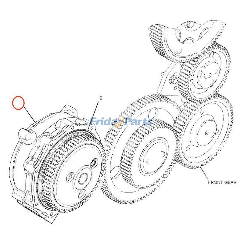 Water Pump for Compactor,Dozer,Excavator,Loader,Off-Road Truck,Tractor