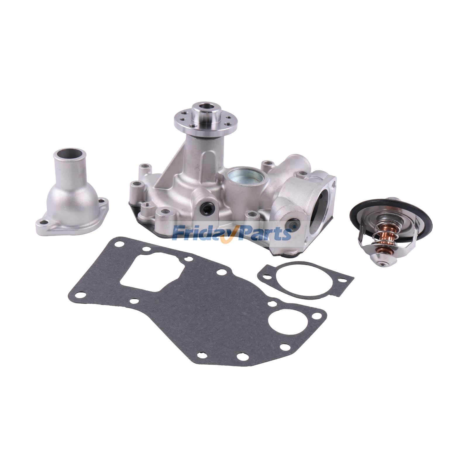 Water Pump 8981262300 With Gasket & Thermostat 8973617700 & Pipe 8971690151 for Isuzu Engine 4LE1 4LE2 Hitachi Excavator ZX70-3 ZX85US-3 ZX85USB-3