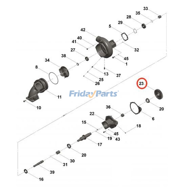 Water Pump Gear for Engine