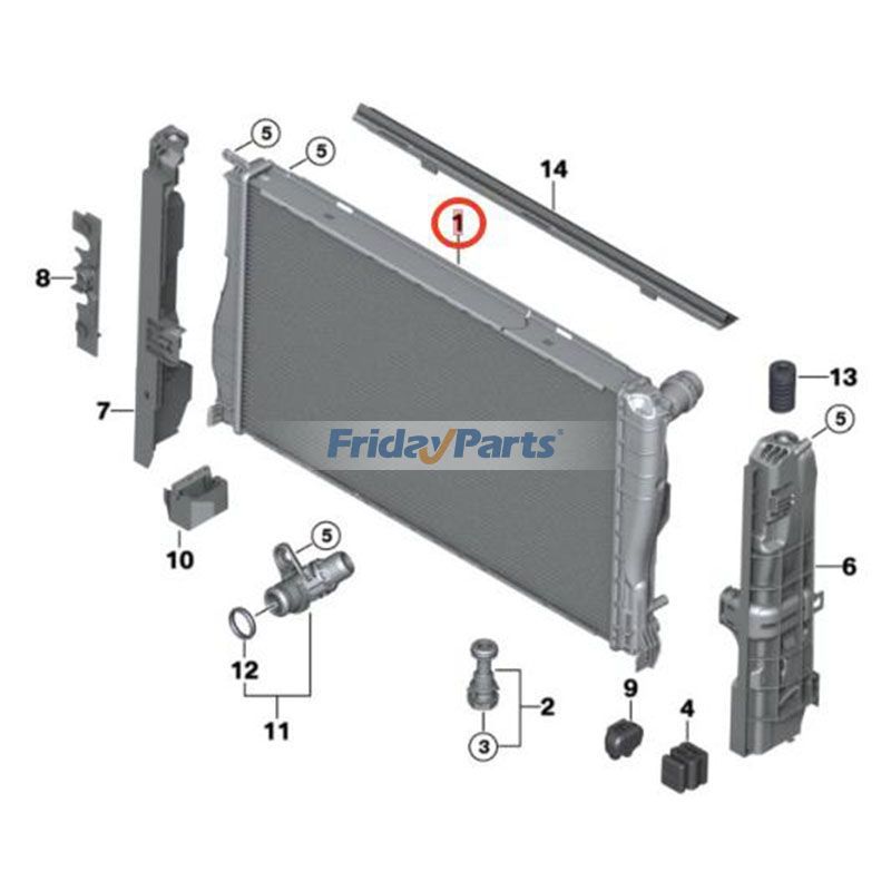 Water Tank Radiator for Vehicle