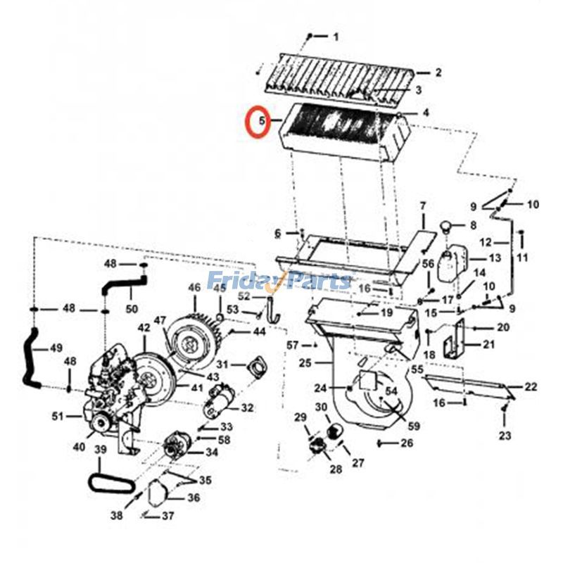 Water Tank Radiator For BOBCAT Loader